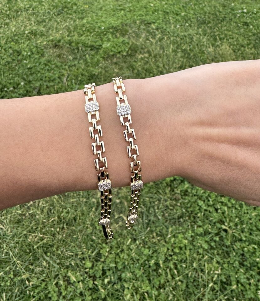 Zincir Detaylı Bileklik