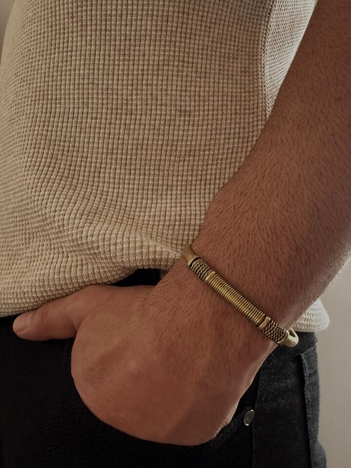 El Yapımı Tasarım Bakır Bileklik