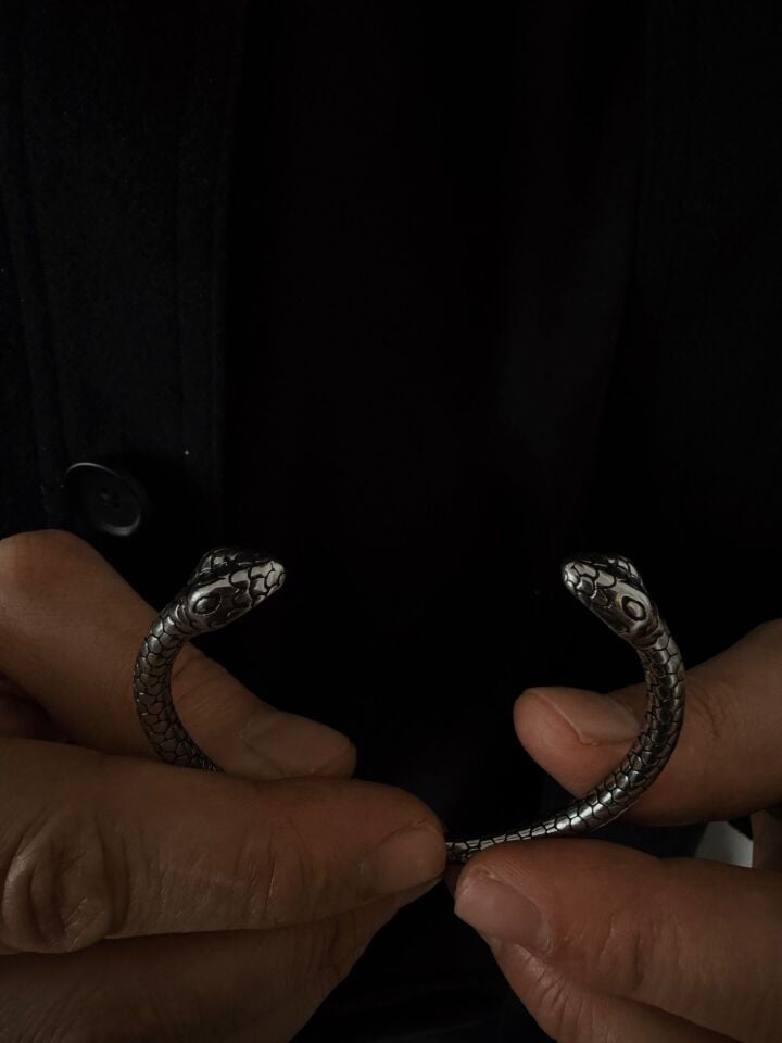 Tasarım Yılan Çelik Bileklik