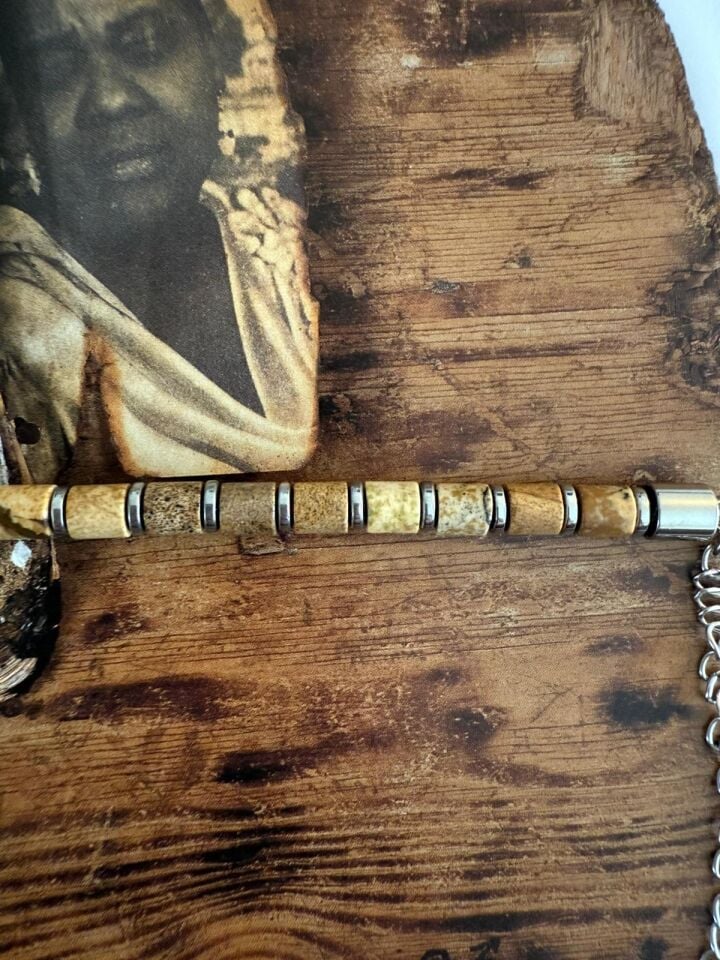 Odun Jasper Gümüş 8 mm Hematit