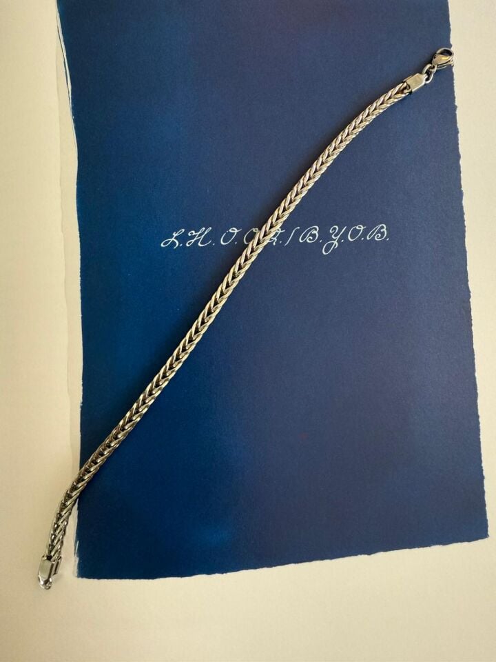 Tilki Kuyruğu Gümüş Renk Bileklik