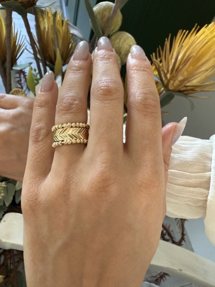 Dorika Detaylı Yüzük